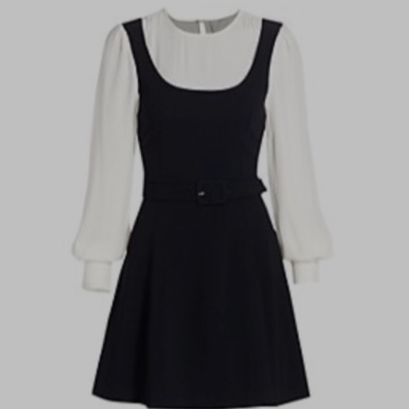 Cinq à Sept Leila Long-Sleeve Skater Dress - Picture 1 of 4